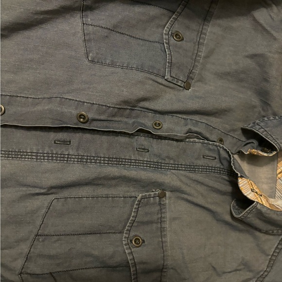 Men’s Large Solaris Longsleeve Jean Jacket NWOT 100% Cotton Blue Double Pockets - Picture 14 of 16